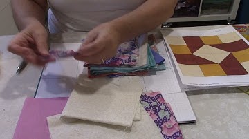 Traditional Four Patch Block Lesson 1 with Phyllis for Mad Moody Quilting Fabrics