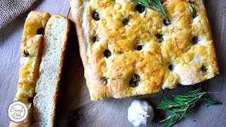 Olive Rosemary Focaccia | How to make perfect Italian Focaccia