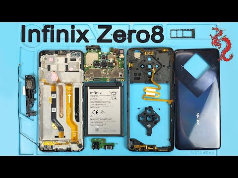 INFINIX ZERO 8 //РАЗБОР смартфона ОБЗОР изнутри +Микроскоп