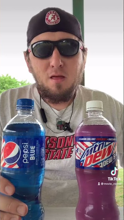 Taste reacting the Mtn DewSA and the Pepsi blue