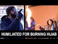 Irani woman burning hijab humiliated by muslim