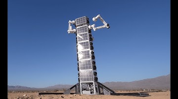 The ground demonstration video of communication tower construction using multiple GITAI robots
