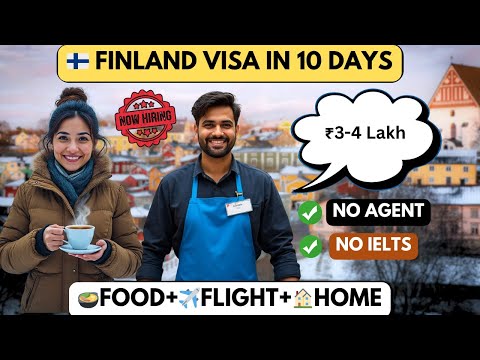🇫🇮 Finland Free Work Visa 2025 | Move in 10 Days | 1,50,000 Jobs Open! 🇫🇮