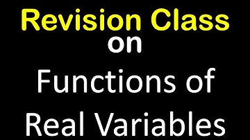 Revision and Makeup: Graphs of Functions of Real Variables – Graphical Representations