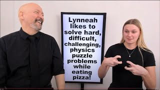 Lynneah likes to solve hard, difficult, challenging, physics puzzle problems while eating pizza! by Bill Vicars 11,522 views 3 months ago 9 minutes, 41 seconds