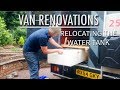 CONVERTED AMBULANCE Renovations: Relocating Water Tank