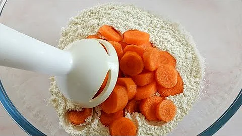 Mix the carrots with the flour for a surprising result! You will be happy !