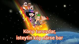 Финес пен Ферб, кіріспе, қазақша, жаңартылған, Phineas and Ferb, intro, Kazak, updated,