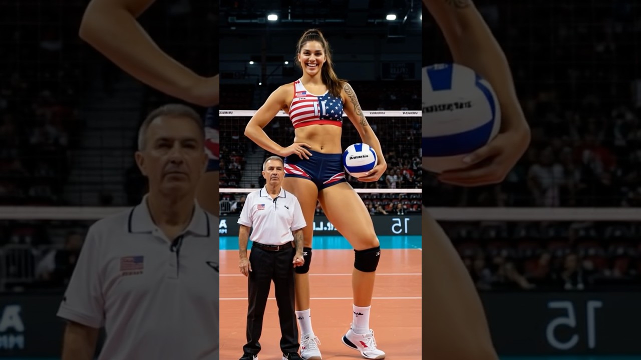 ⁣10ft Volleyball Player 🇺🇸#shorts#tallwoman #dance #tallgirlfriend#heightdifference #volleyball