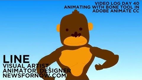 Adobe Animate CC Animating With The Bone Tool - Vlog Day 40