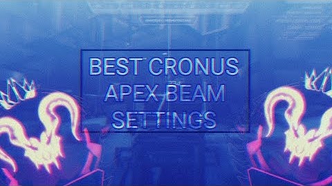 NEW BEST CRONUS ZEN SETTINGS - APEX BEAM 1.0