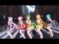 【MMD】着物ミニスカ衣装なボカロ5人で「気まぐれメルシィ/Kimagure Mercy」[4K60fps]