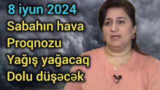 Sabahın hava proqnozu, 8 iyun 2024, hava haqqında məlumat, son xeberler, yeni xəbər