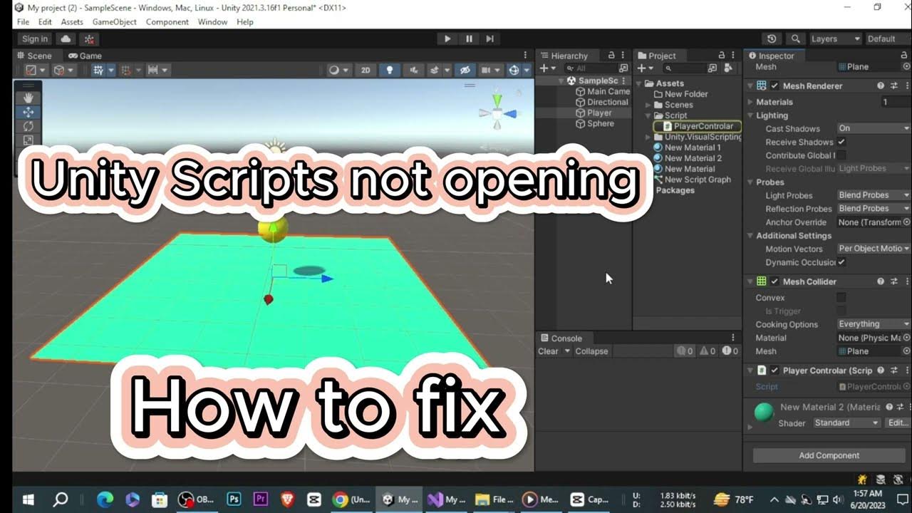 Visual Studio Not Working in Unity - How to Fix (2023) - YouTube