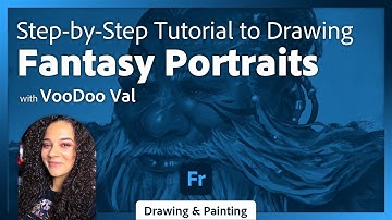 Illustrating Fantasy Portraits in Adobe Fresco with VooDoo Val