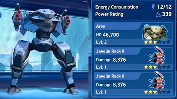 mech arena ares javelin rack 6 | mech arena gameplay | mech arena