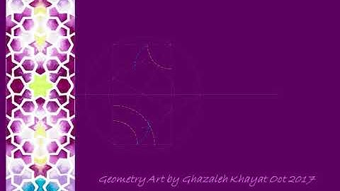 #601 six fold islamic geometric pattern traditional method