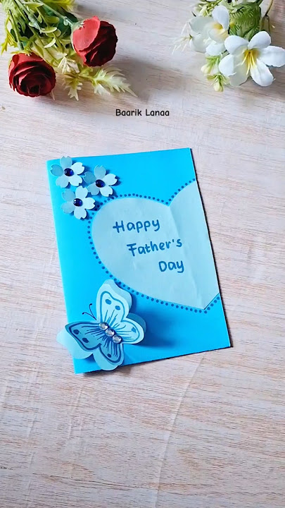 Kartu Ucapan Hari Ayah dengan Kata Kata #caramembuatkartuucapan #kartuucapan #happyfathersday