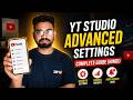 YT Studio Advanced Settings | How to Use YouTube Studio App in Hindi | News Update 2021