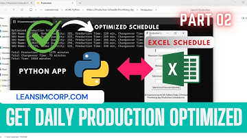 Get Daily Optimized Production Schedule Using AI | Artificial Intelligence | Part 2 #python