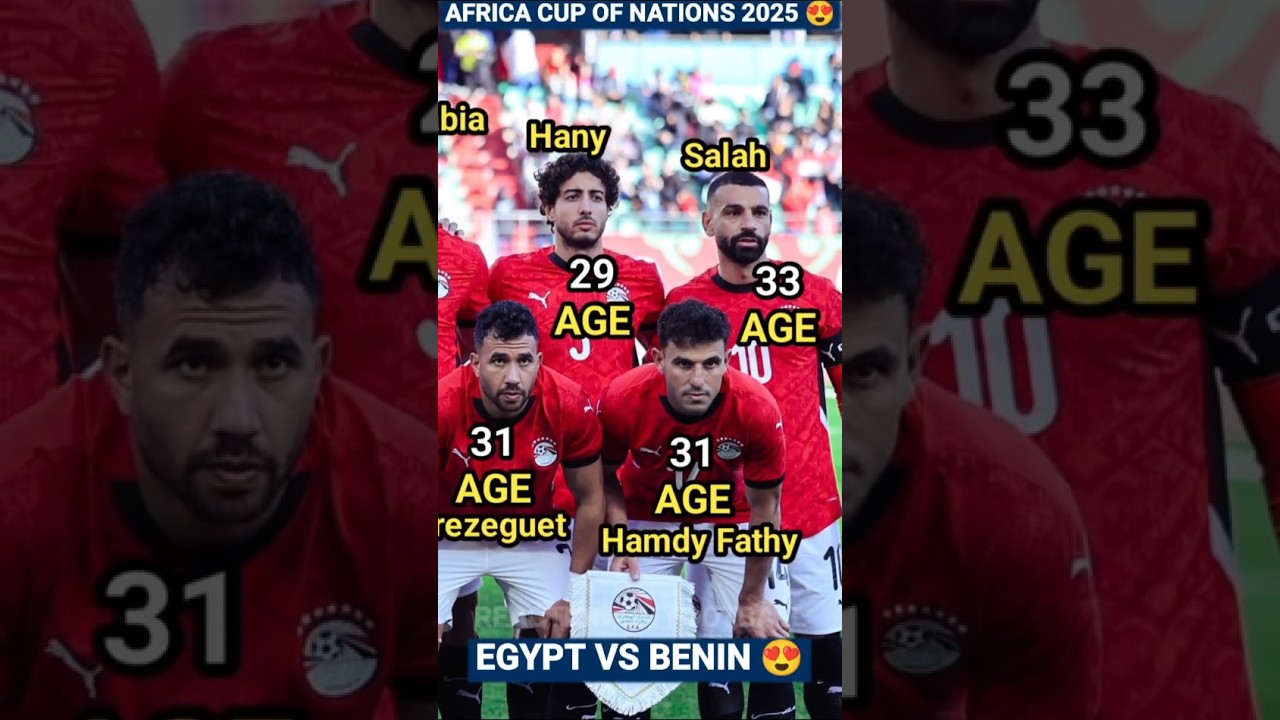 🇪🇬 Egypt 3 - 1 Benin 🇧🇯 | Africa Cup of Nations 2025 Round of 16 😍 | Football Players Current Age 🔥