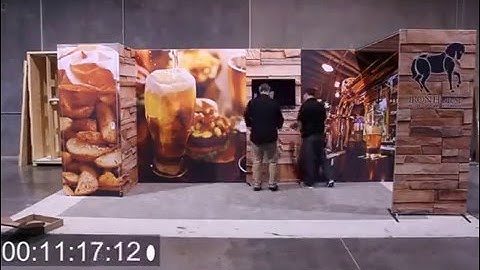 H Line Panoramic Trade Show Display Install Dismantle