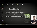 Root directory vs root home directory vs normal user home directory  pwd  whoami command in linux