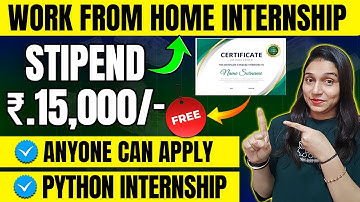 Work from Home Internship 🔥 | Python Internship | 🔴 High Stipend