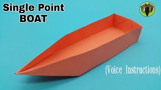 Barco flotante de un solo punto con instrucciones de voz - Hazlo tú mismo | Origami | Tutorial de... screenshot 3