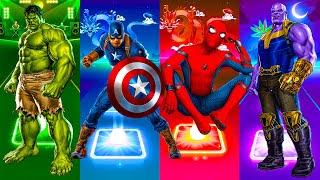 Telis Hop EDM & Phonk Rush - Hulk vs Captain America vs Spider-Man vs Thanos