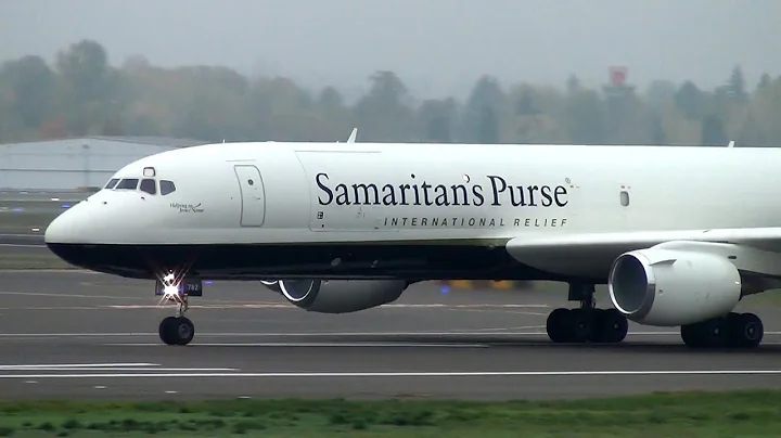 Samaritan's Purse DC-8-72CF [N782SP] Takeoff Portland Airport (PDX)