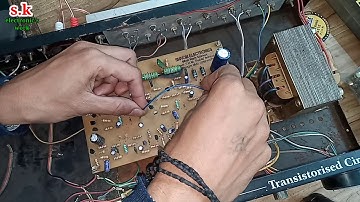 Transistor amplifier repair one side slow voice problem solution   बहुत बारीक़ fault
