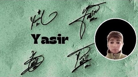 Yasir name signature#name signature with arooj