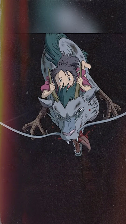 Chihiro saves Haku — Miyazaki’s films are timeless, still amazing today 🌌✨