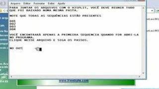 HJSPLIT - Veja como juntar as partes do arquivo.