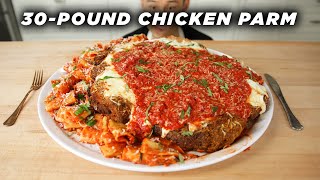I Made A Giant 30-Pound Chicken Parmesan
