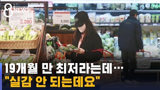 소비자물가 19개월 만 최저…\