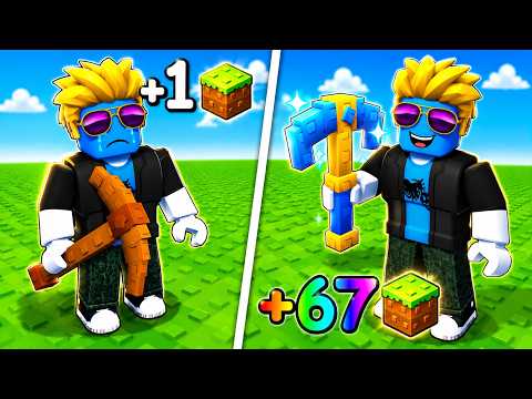Level 1 to 75  "+1 Blocks Per Click ⛏️" - Roblox, Start Game [4K 60FPS] (No Commentary)