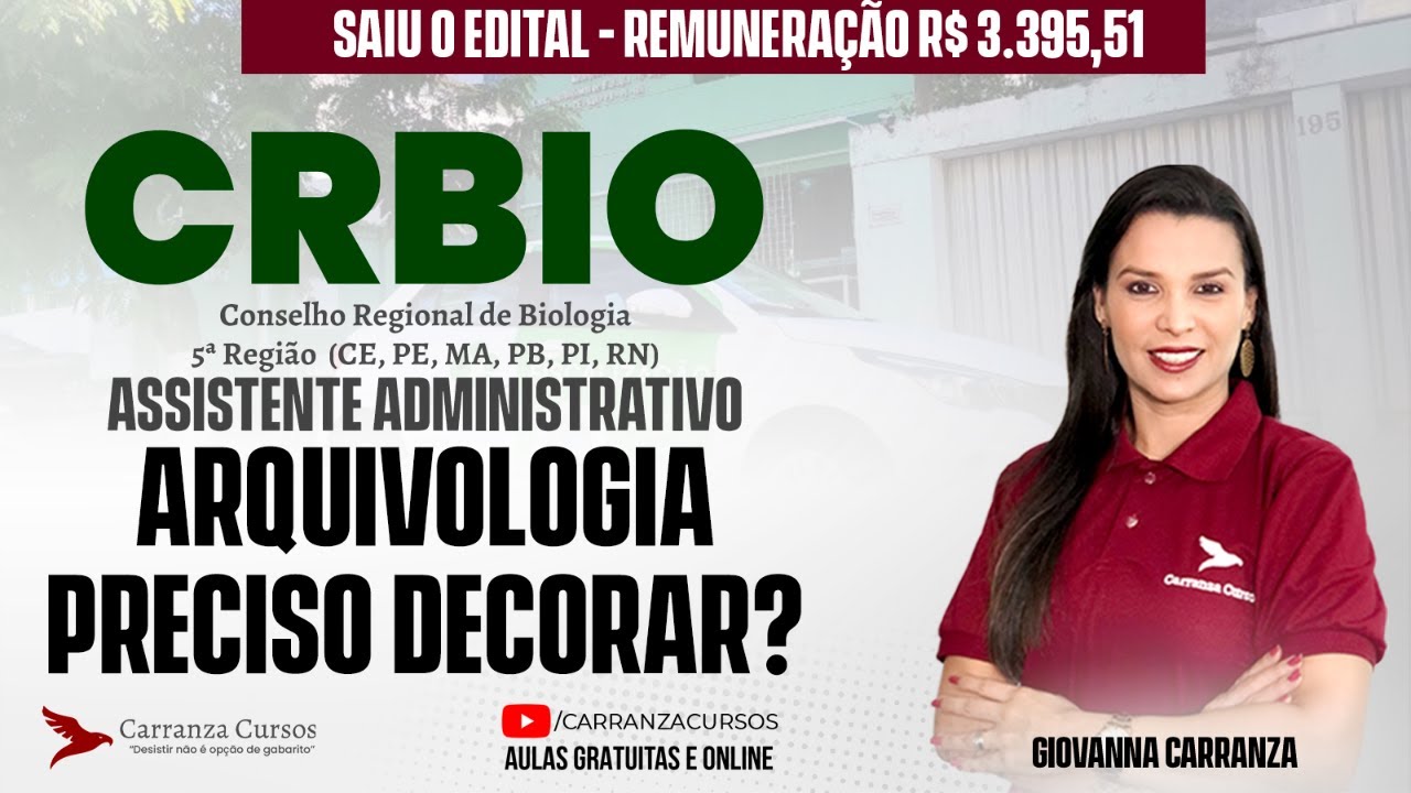 CRBio 2025: Arquivologia para Concurso Público | Precisa Decorar Tudo?