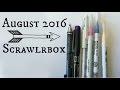 August 2016 Scrawlrbox || Unboxing &amp; Timelapse