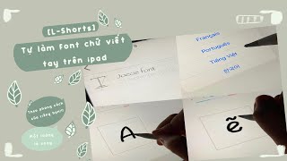 Tự làm font chữ viết tay trên ipad | L-Shorts screenshot 4