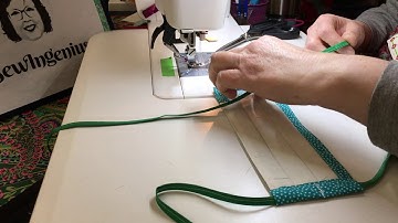 Adding 1/4” ties to face mask