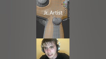 Jr vs Sr artist: select mesh section  #blendertutorial #blender #blendercommunity #blender3d #b3d