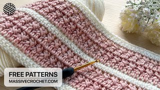 SUPER EASY & FAST Crochet Pattern for Beginners! ⚡  ABSOLUTELY AMAZING Crochet Stitch for Blanket