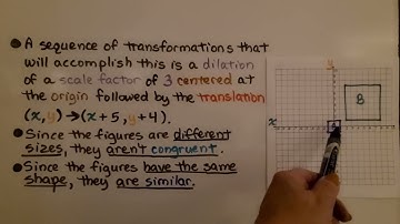 8th Grade Math 10.3b, Similar Figures, Transformations