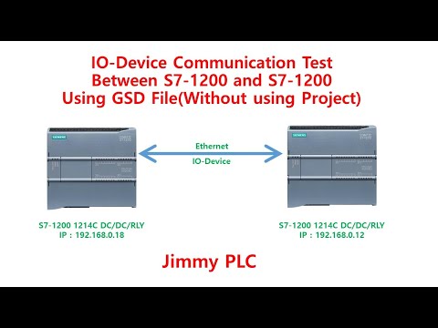 IO-Device Communication Test Between S7-1200 and S7-1200 Using GSD File