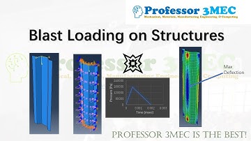 Blast Loading 💥 on Structures through ABAQUS CAE: Step by Step Tutorial (high strain rate loading)