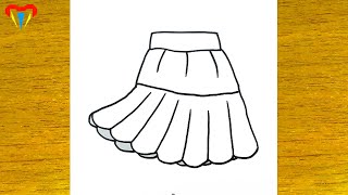 Etek Resmi̇ Çi̇zi̇mi̇ - Kolay Çi̇zi̇mler Kiyafet Elbi̇se