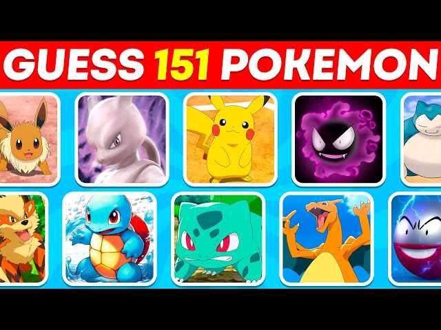 151 Pokemon Picture Click Quiz - By HPGirl