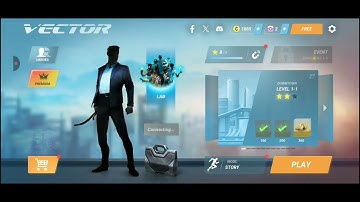 Vector - Gameplay Walkthrough Part 1 - Downtown Level 1 - 6(iOS, Android) parkor 